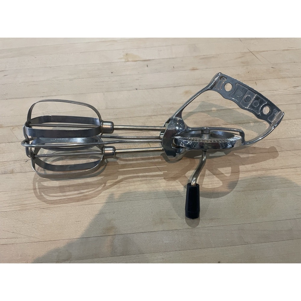 Retro Royal Brand Stainless Steel Vintage Egg Beater Blender Mixer Made In USA